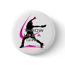 I Throw like a Girl Pink Softball