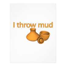 I Throw Mud Customized Letterhead