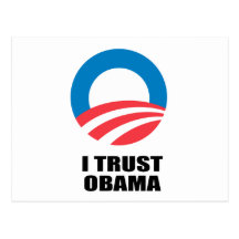 I TRUST OBAMA POSTCARDS