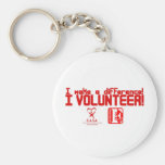 I Volunteer Keychain