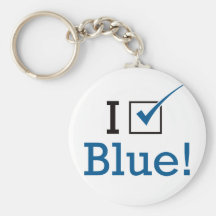 I Vote Blue Key Chain