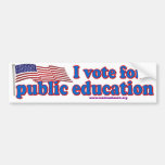 I Vote for Public Education Bumper Stickers