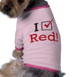 I Vote Red pet clothing
