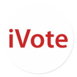 I Vote Sticker