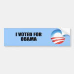 I VOTED FOR OBAMA BUMPER STICKER