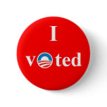 I Voted for Obama Pinback Button