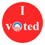 I voted for Obama sticker