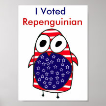 I Voted Repenguinian Putton Poster