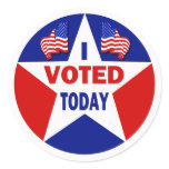 I Voted Today Sticker