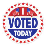 I Voted Today Stickers