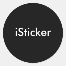 i (votre nom ici) autocollants ronds