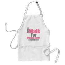 I Walk For Breast Cancer Awareness Apron