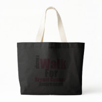I Walk For Breast Cancer Awareness Canvas Bag