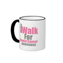 I Walk For Breast Cancer Awareness Coffee Mug
