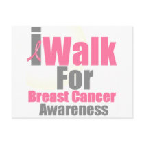 I Walk For Breast Cancer Awareness Post Card
