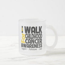 I Walk For Childhood Cancer Awareness Coffee Mug