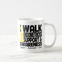 I Walk For Endometriosis Awareness Coffee Mugs