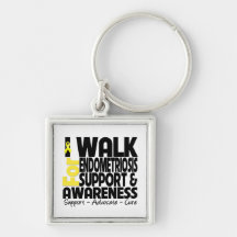 I Walk For Endometriosis Awareness Key Chain
