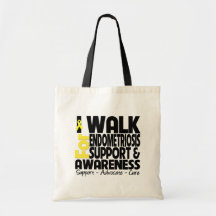 I Walk For Endometriosis Awareness Tote Bag