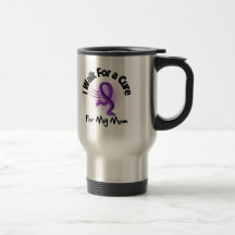 I Walk For My Mom - Purple Ribbon Coffee Mugs
