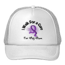 I Walk For My Mom - Purple Ribbon Trucker Hat