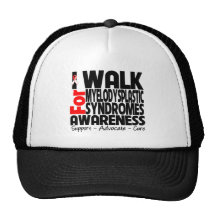 I Walk For Myelodysplastic Syndromes Awareness Trucker Hats