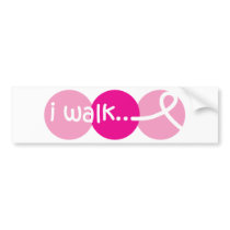 I-Walk---T-shirt-bright Bumper Sticker