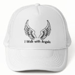 I Walk with Angels Ladies Cap hats