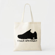I walk with Christ Noir Sacs