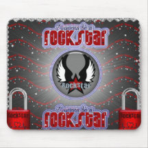 I Wanna B A RockStar Mousepads