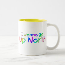 I wanna go Up North - Rainbow Style Coffee Mug