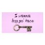 I wanna hug yo face (your) customized photo card
