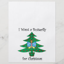 I want a butterfly for christmas flyer design