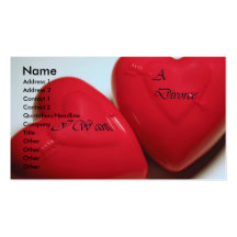 I Want A Divorce Hearts Business Card