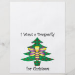 I want a dragonfly for christmas custom flyer