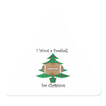 I want a football for Christmas Sticker