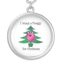 I want a froggy for Christmas Custom Necklace