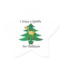 I want a giraffe for christmas