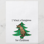 I want a kangaroo for christmas full color flyer