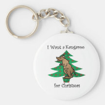 I want a kangaroo for christmas key chain