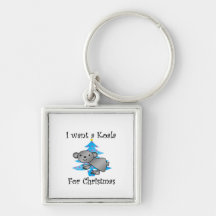 I want a Koala for Christmas Key Chains