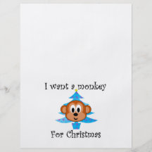 I want a monkey for Christmas Full Colour Flyer