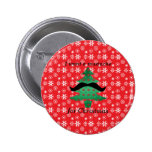 I want a moustache for christmas pinback button