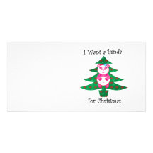 I want a panda for Christmas Photo Greeting Card