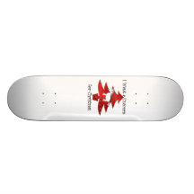 I want a unicorn for Christmas on red Skateboards