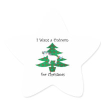 I want a unicorn for Christmas Stickers