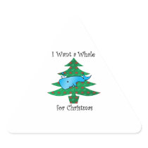 I want a whale for christmas stickers