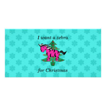 I want a zebra for christmas photo card