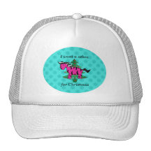 I want a zebra for christmas trucker hats