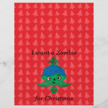 I want a zombie for christmas full color flyer